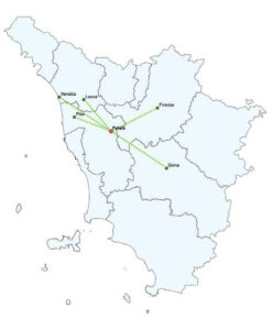 analisi territoriale territorial analysis Villa Saletta Palaia Toscana Tuscany
